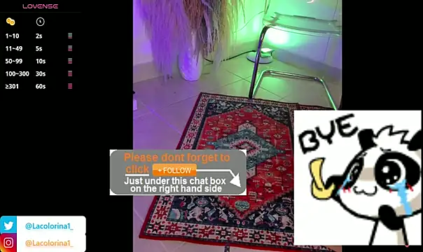 Lacolorinaa élő XXX-chatje