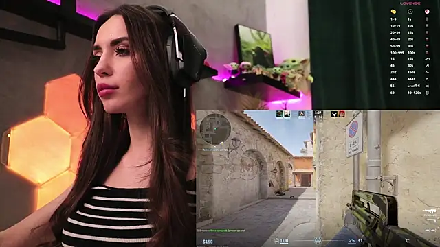 Show modela -BabyYoda na web-kameri