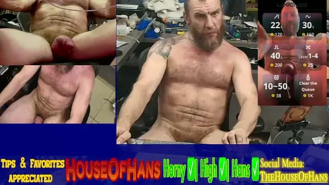 Chat +18 de HouseOfHans ao vivo