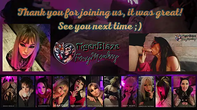 TigerBlazeFoxyMonkey's Live XXX Chat