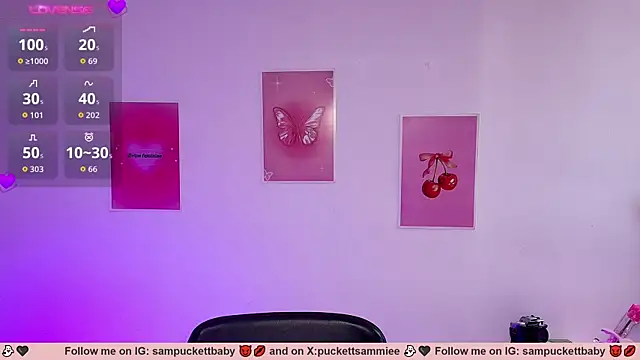 Chat +18 de Sampuckettbaby ao vivo