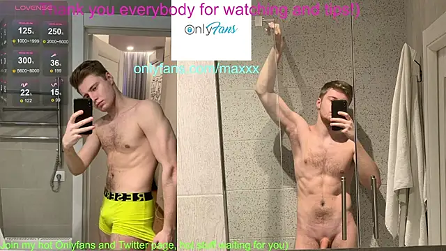 Вебкам-шоу Maxhornyblondieman