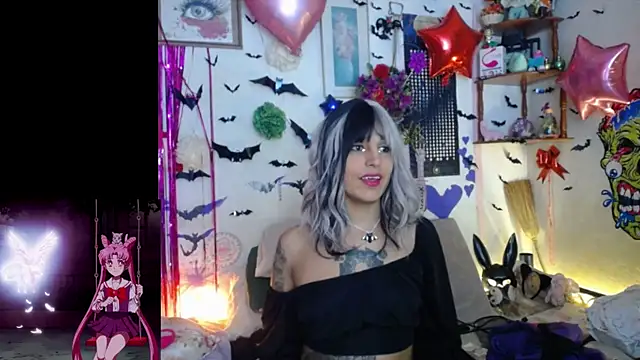 Show de purplekattlyn na webcam