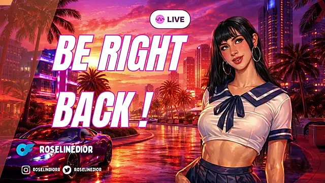 Show de roselinedior na webcam