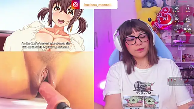 Show de cinna_monroll na webcam