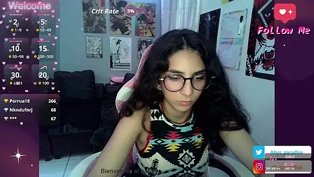 Chatroom XXX en direct de Abysparadise