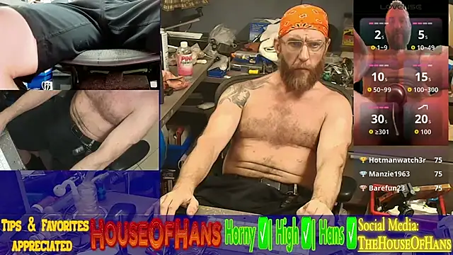 Show modela HouseOfHans na web-kameri