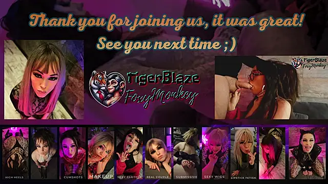 Show webcam de TigerBlazeFoxyMonkey