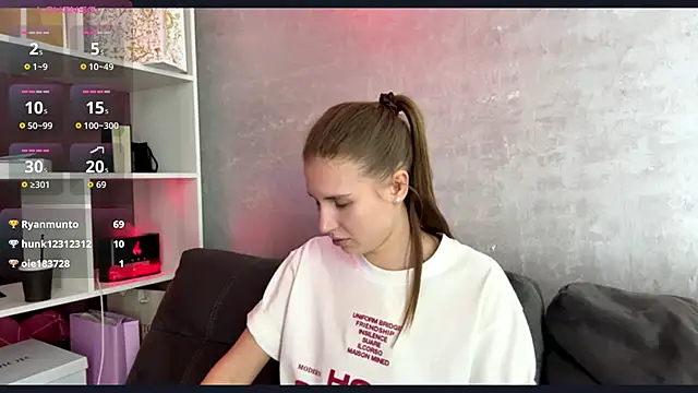 Show de PollyRysh na webcam