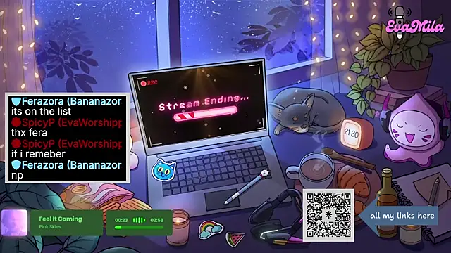 Chat +18 de evamila ao vivo