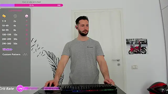 Show modela ZackFraser na web-kameri