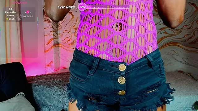 Show modela EbonyHansNight na web-kameri