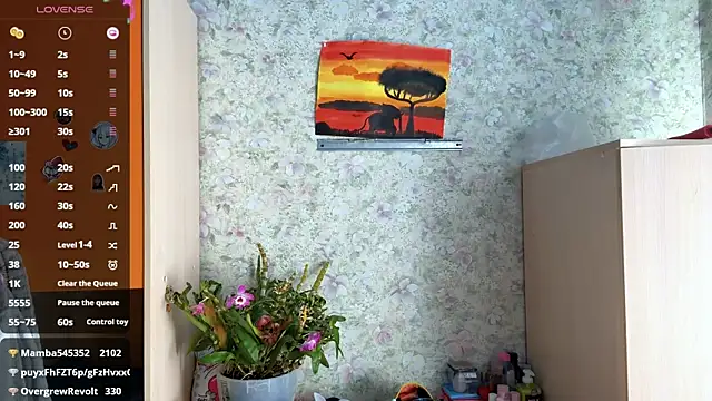 Show de Cuteviola na webcam