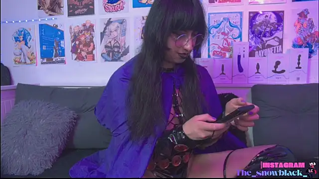 Show de snowblack_ na webcam