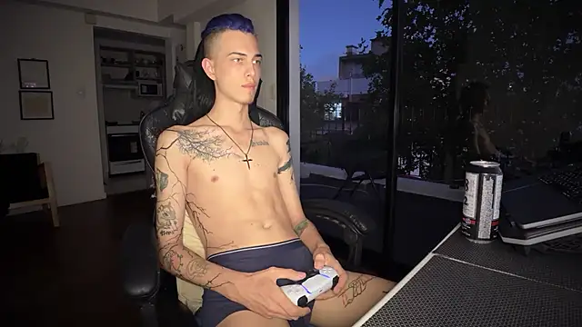 Show modela Den_BlueXx na web-kameri