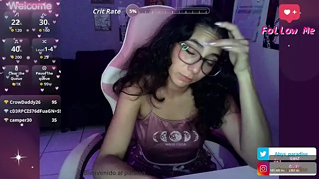 Chatroom XXX en direct de Abysparadise