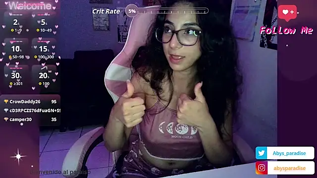 Chatroom XXX en direct de Abysparadise