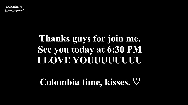 Chat XXX en directo de joss_caprice