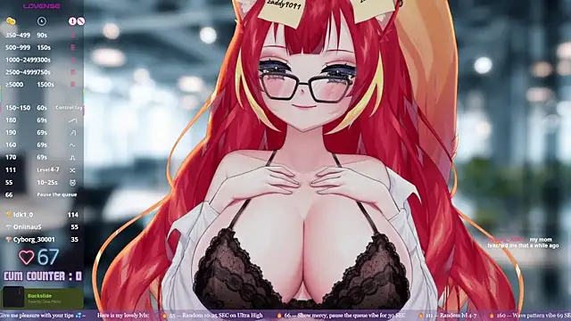 LewdFoxy_VT élő XXX-chatje