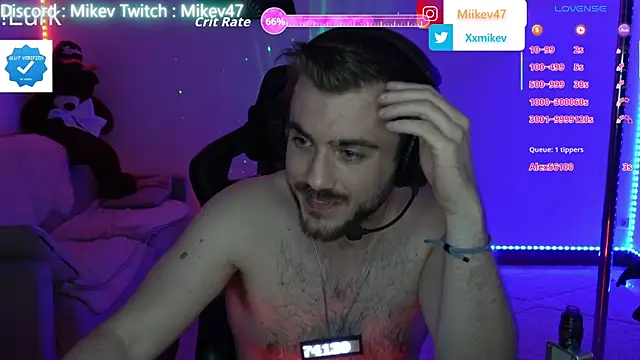 Chat +18 de Mikev ao vivo