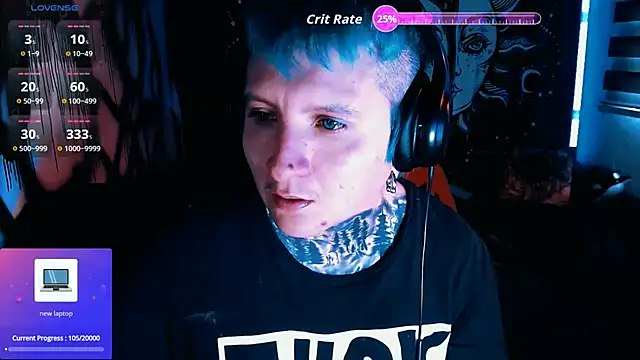 Show de Marieblueeyes na webcam