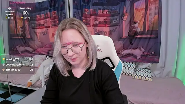 Show modela AletaWright na web-kameri