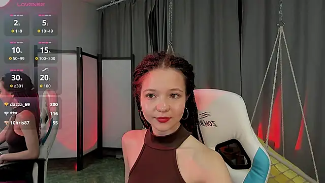 Show modela OliviaRice na web-kameri