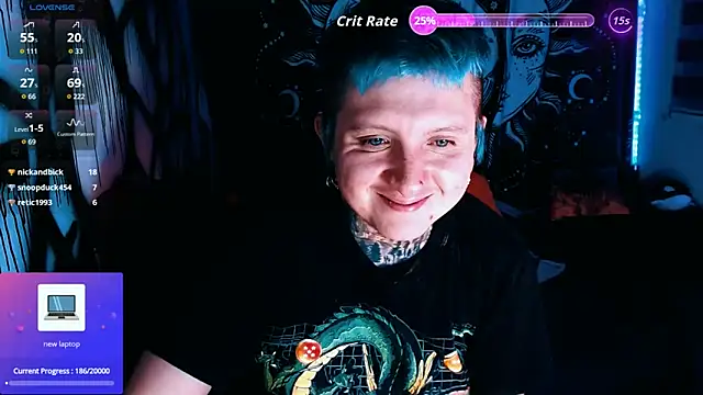 Marieblueeyesのウェブカメラショー