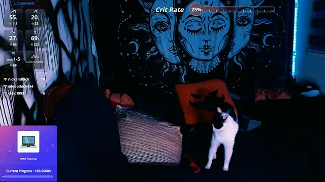 Show de Marieblueeyes na webcam