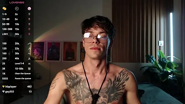 William_Henry_: διαδικτυακό σόου στην κάμερα