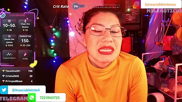 Chatroom XXX en direct de LaInsaciableIntensa