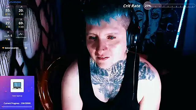 Show de Marieblueeyes na webcam