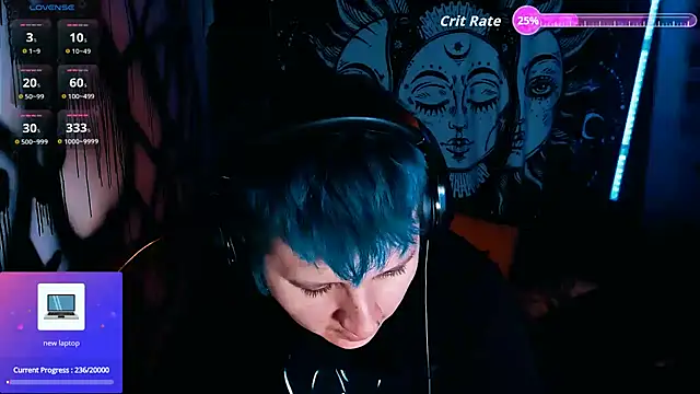 Marieblueeyes: διαδικτυακό σόου στην κάμερα