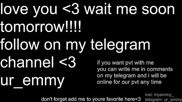 My_Emmy Chat XXX in diretta