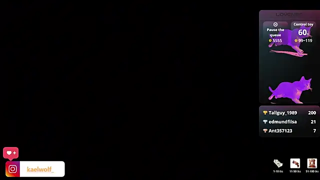 Show modela kaelwolf_tay na web-kameri