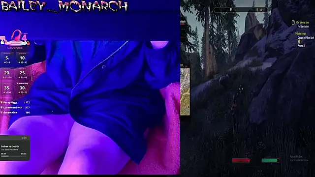 Show modela baileymonarch na web-kameri