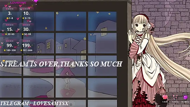 Lovelyamyy élő XXX-chatje