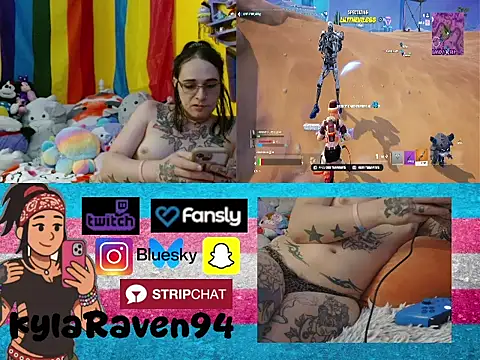 Chat +18 de KylaRaven ao vivo