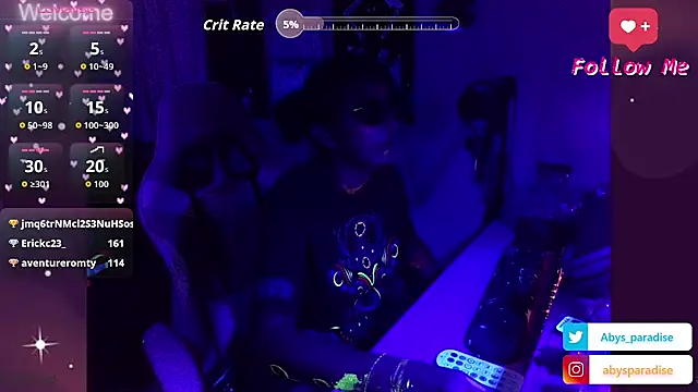 Chat XXX ao vivo de Abysparadise