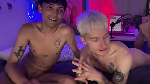 Show de AlphaTwinks na webcam