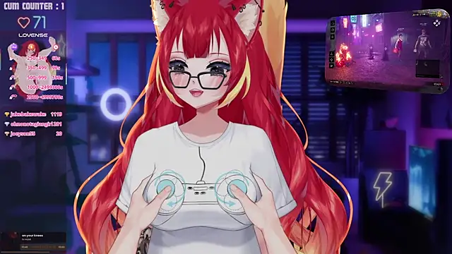 LewdFoxy_VT élő XXX-chatje