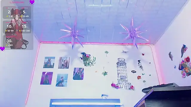 Show de violettath na webcam