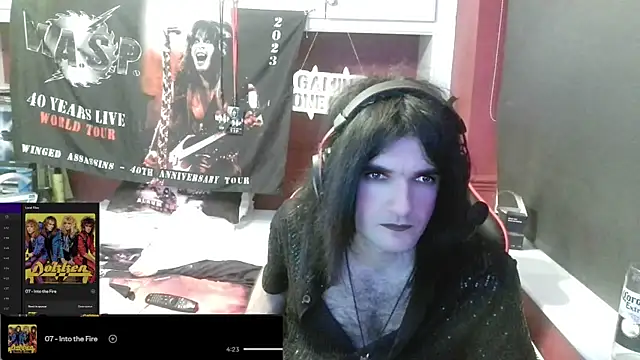 Show de Rocker_Assassin_WASP_FAN na webcam