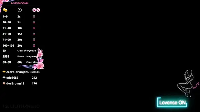 Show de nekorori na webcam