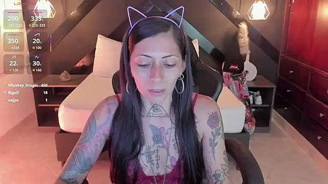 dark_gotica élő XXX-chatje