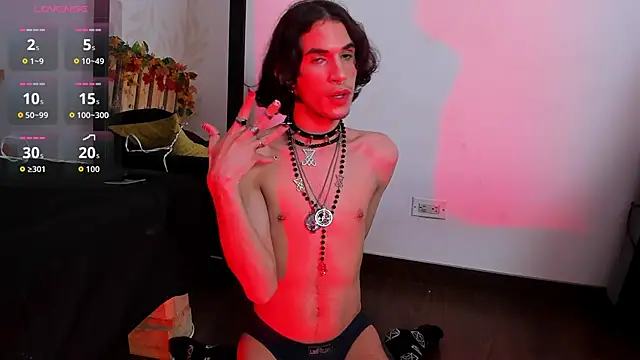 lucius_morningstar: διαδικτυακό σόου στην κάμερα