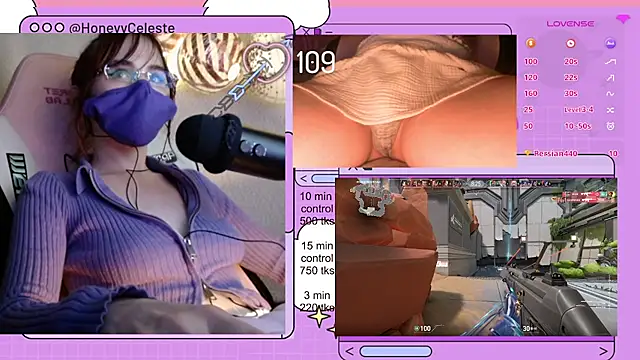 HoneyyCeleste: вебкам-шоу