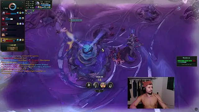 Show de guzzfit na webcam