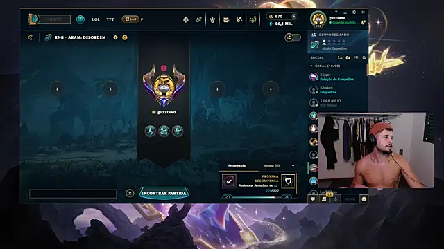 Show de guzzfit na webcam