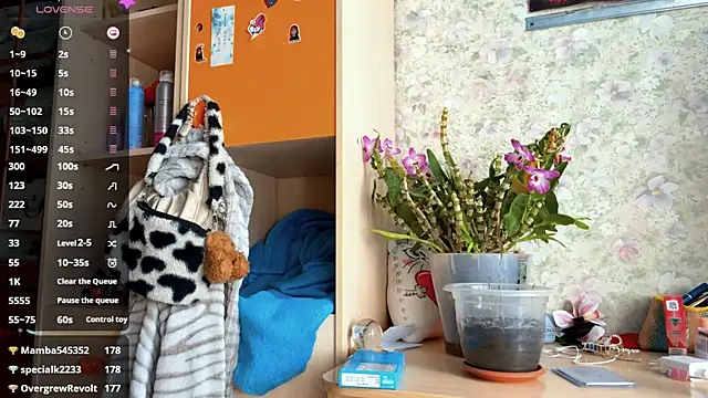 Cuteviola Pertunjukan Webcam